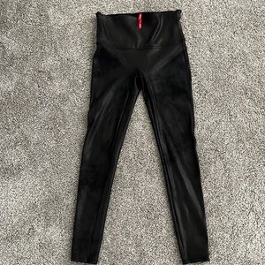 Spanx Faux Leather Leggings Black XL